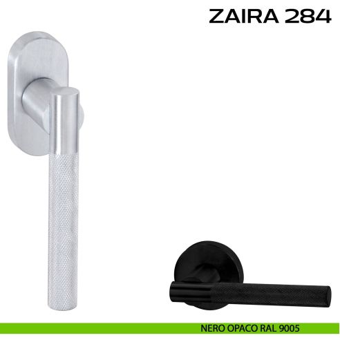 Maniglia martellina DK per finestra Zaira 284 Reguitti nero