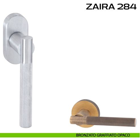 Maniglia martellina DK per finestra Zaira 284 Reguitti bronzato