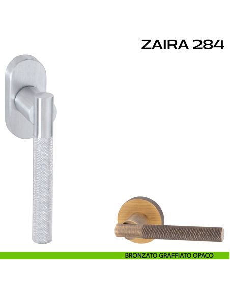 Maniglia martellina DK per finestra Zaira 284 Reguitti bronzato