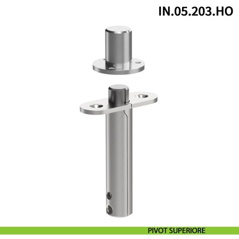 Cerniera pivot per porta interna a bilico JNF IN.05.203.HO chiusura automatica portata 60 kg Satinato
