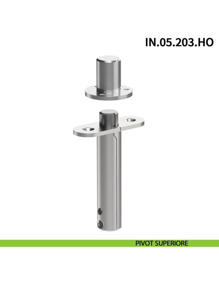 Cerniera pivot per porta interna a bilico JNF IN.05.203.HO chiusura automatica portata 60 kg Satinato