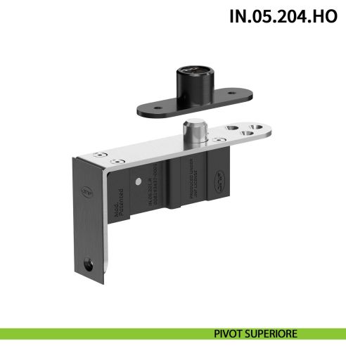 Cerniera a bilico Pivot idraulica per porta JNF IN.05.204.HO chiusura automatica portata 100 kg PVD Titanium Black