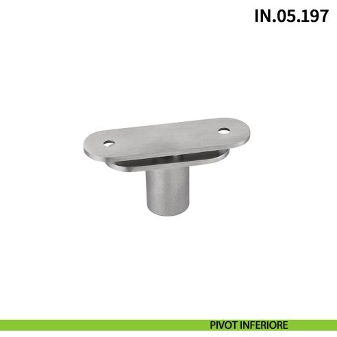 Cerniera a scomparsa per porta a bilico JNF IN.05.197 pivot con rotazione libera 360° portata 200 kg