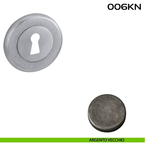 Bocchetta foro chiave tonda 006 Reguitti argento vecchio