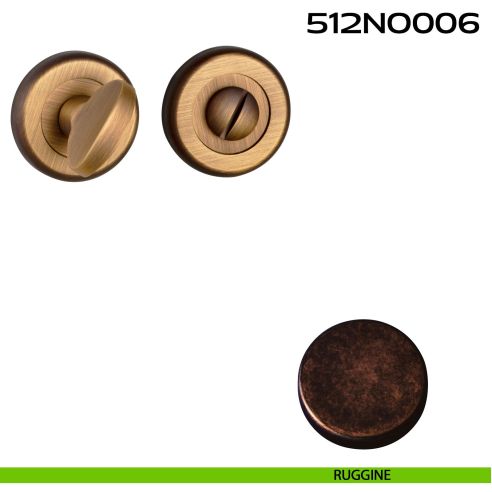 Nottolino WC tondo 512NO006 Reguitti ruggine
