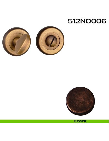 Nottolino WC tondo 512NO006 Reguitti ruggine