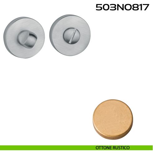 Nottolino WC tondo 503NO817 Reguitti ottone rustico