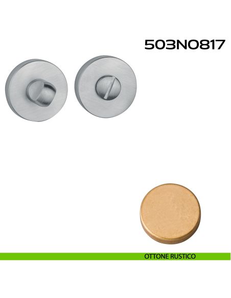 Nottolino WC tondo 503NO817 Reguitti ottone rustico