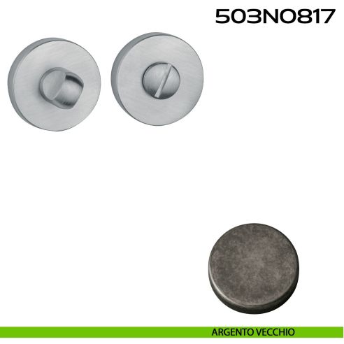 Nottolino WC tondo 503NO817 Reguitti argento vecchio