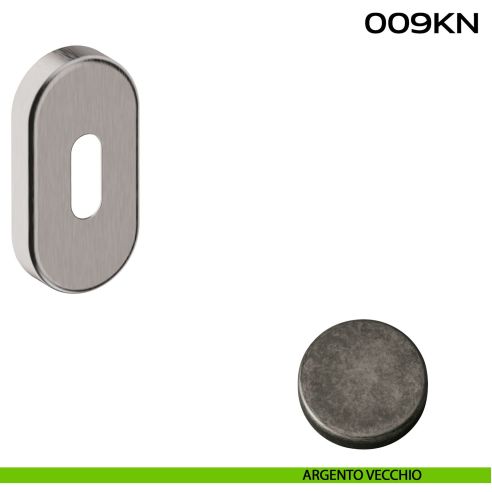 Bocchetta foro chiave ovale 009 Reguitti argento vecchio
