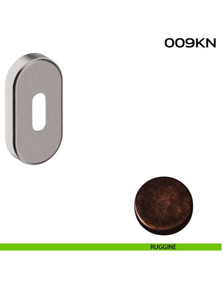 Bocchetta foro chiave ovale 009 Reguitti ruggine