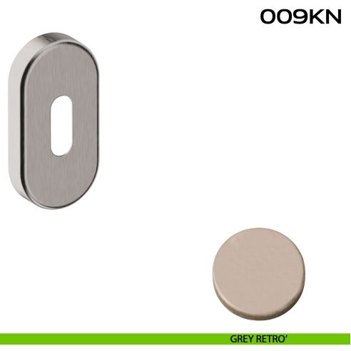 Bocchetta foro chiave ovale 009 Reguitti grey retrò