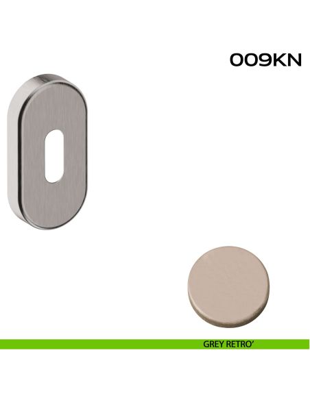 Bocchetta foro chiave ovale 009 Reguitti grey retrò