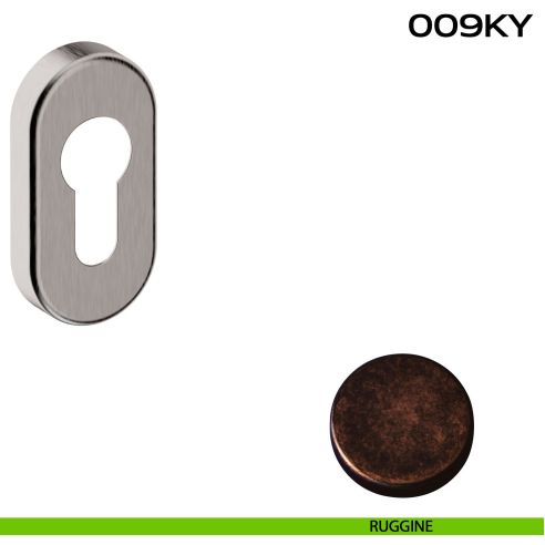 Bocchetta foro yale ovale 009 Reguitti ruggine