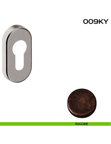 Bocchetta foro yale ovale 009 Reguitti ruggine