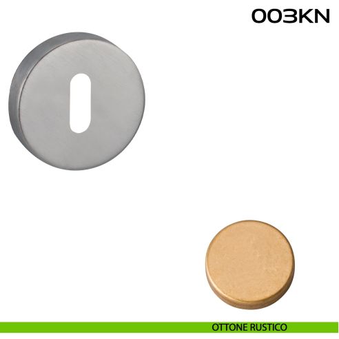 Bocchetta foro chiave tonda 003 Reguitti ottone rustico
