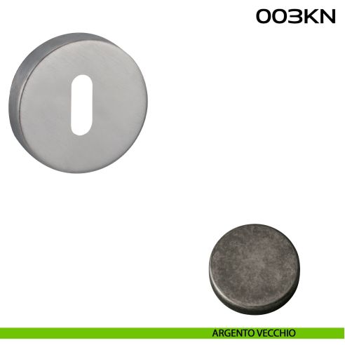 Bocchetta foro chiave tonda 003 Reguitti argento vecchio