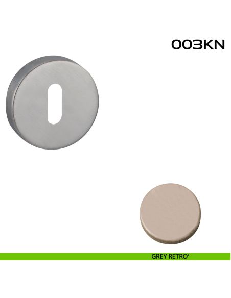 Bocchetta foro chiave tonda 003 Reguitti grey retrò
