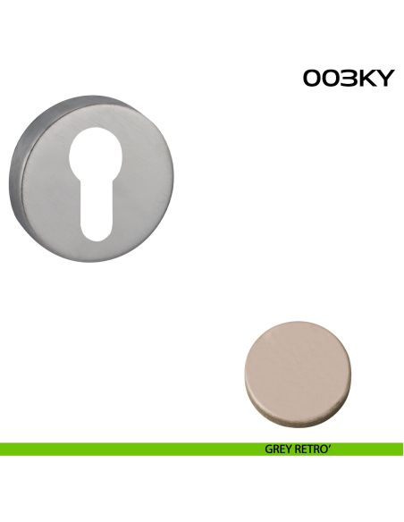 Bocchetta foro yale tonda 003 Reguitti grey retro