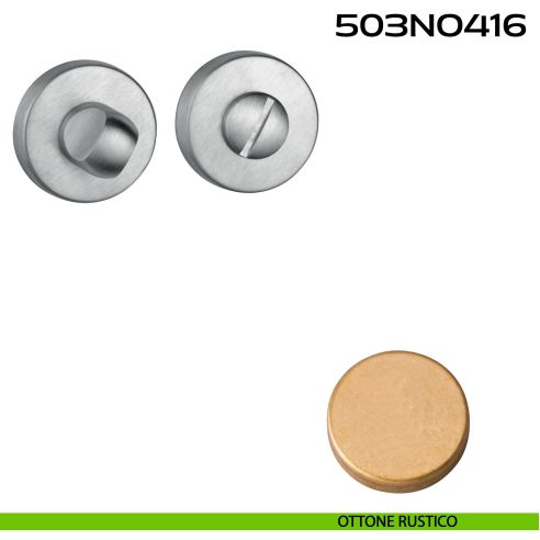 Nottolino WC tondo 503NO416 Reguitti ottone rustico