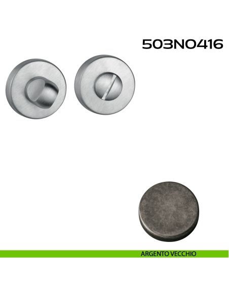 Nottolino WC tondo 503NO416 Reguitti argento vecchio