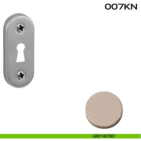 Bocchetta foro chiave ovale 007 Reguitti grey retro