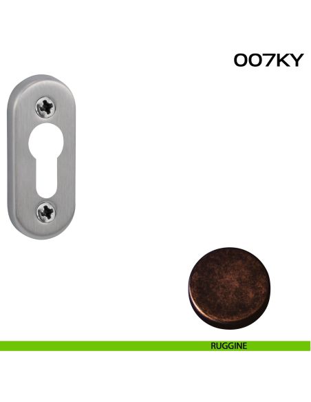 Bocchetta foro yale ovale 007 Reguitti ruggine