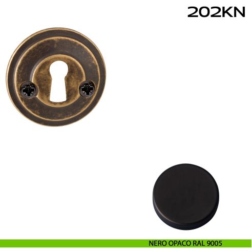 Bocchetta foro chiave tonda 202 Reguitti nero