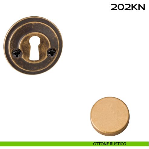 Bocchetta foro chiave tonda 202 Reguitti ottone