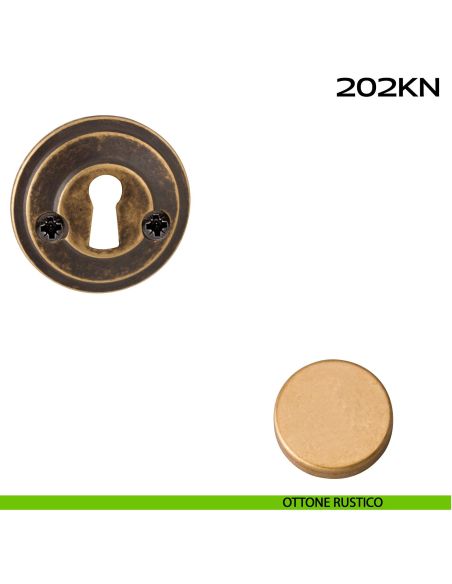 Bocchetta foro chiave tonda 202 Reguitti ottone