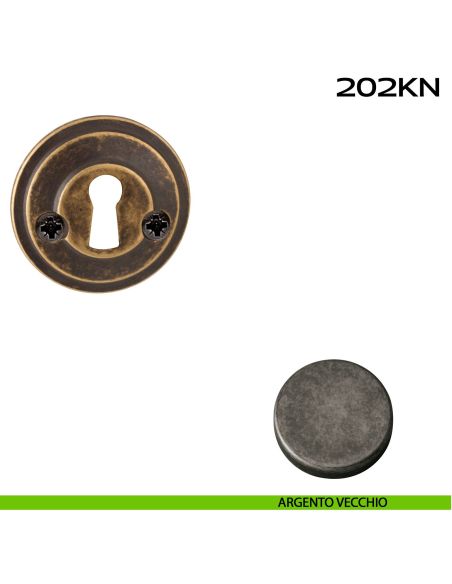 Bocchetta foro chiave tonda 202 Reguitti argento