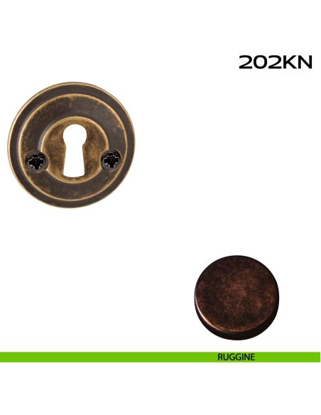 Bocchetta foro chiave tonda 202 Reguitti ruggine