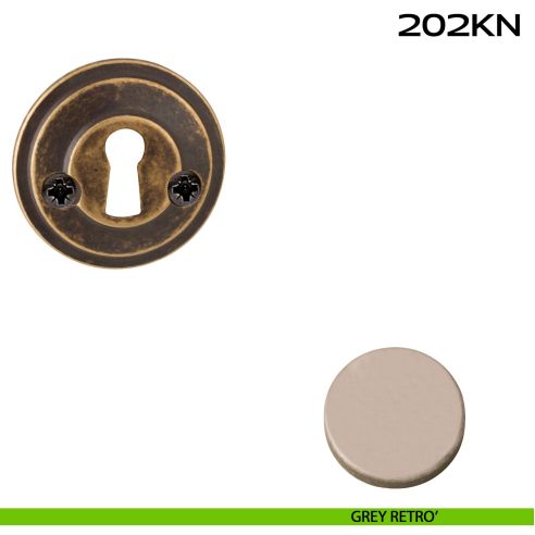 Bocchetta foro chiave tonda 202 Reguitti grey retro