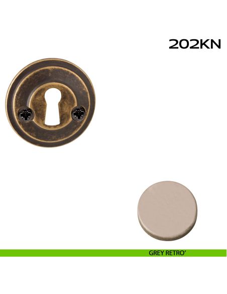 Bocchetta foro chiave tonda 202 Reguitti grey retro