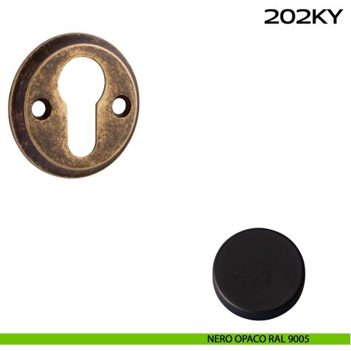Bocchetta foro yale tonda 202 Reguitti nero