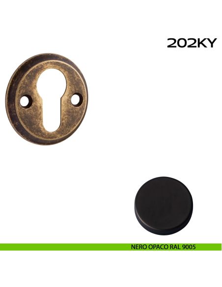 Bocchetta foro yale tonda 202 Reguitti nero