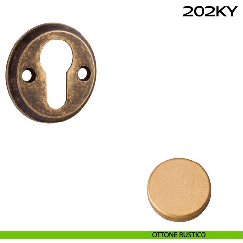 Bocchetta foro yale tonda 202 Reguitti ottone