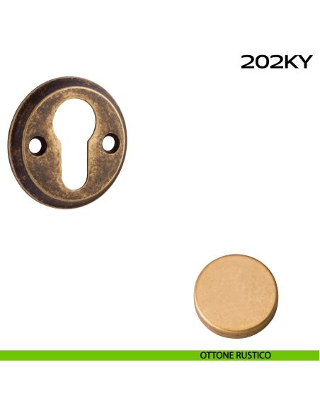 Bocchetta foro yale tonda 202 Reguitti ottone