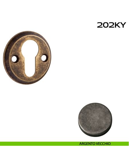 Bocchetta foro yale tonda 202 Reguitti argento