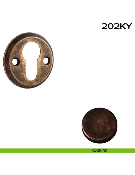 Bocchetta foro yale tonda 202 Reguitti ruggine