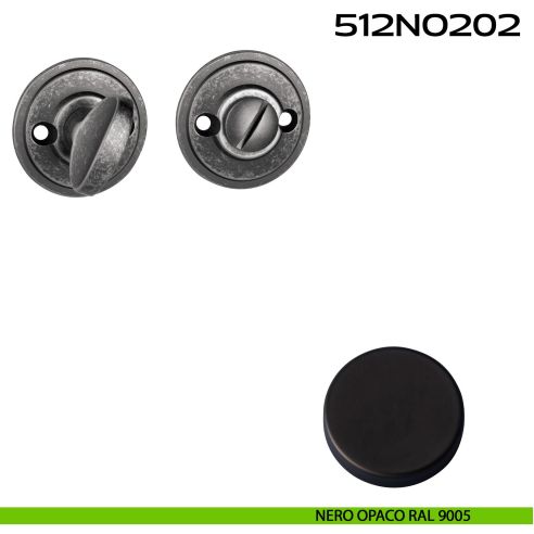 Nottolino WC tondo 512NO202 Reguitti nero