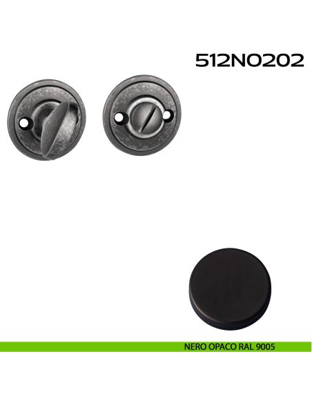 Nottolino WC tondo 512NO202 Reguitti nero