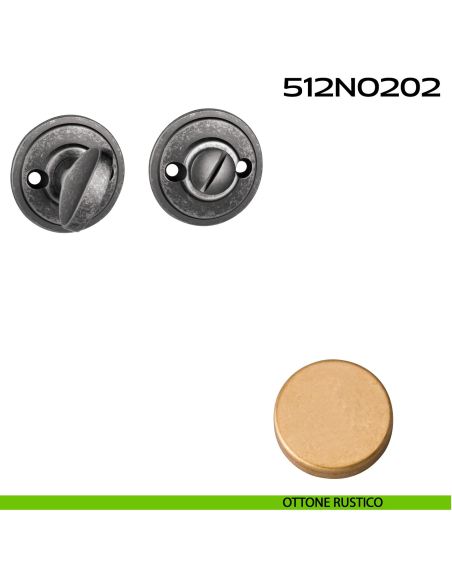 Nottolino WC tondo 512NO202 Reguitti ottone