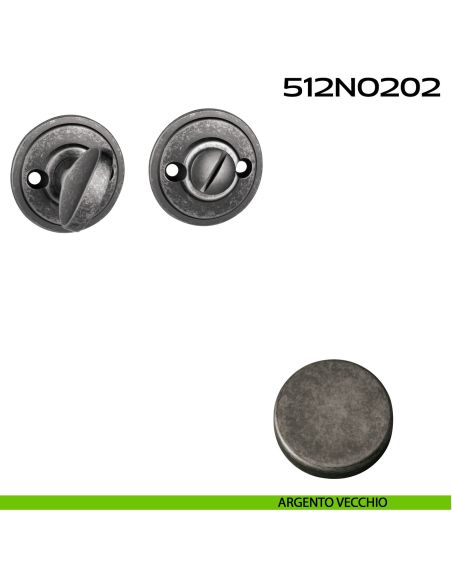 Nottolino WC tondo 512NO202 Reguitti argento