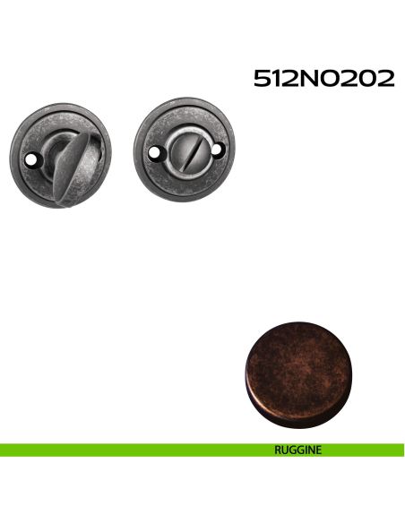 Nottolino WC tondo 512NO202 Reguitti ruggine