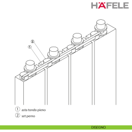 Perno superiore Twin Pivot Hafele per sincronizzazione listelli e doghe in legno girevoli 2