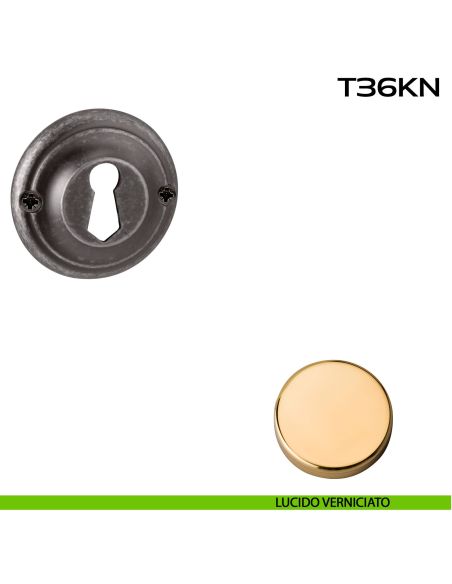 Bocchetta foro chiave tonda T36KN Reguitti lucido verniciato