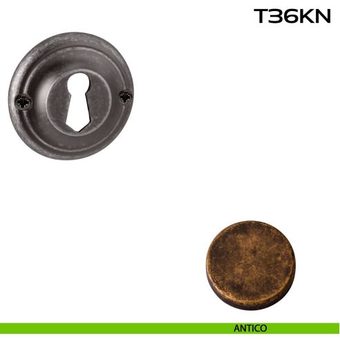 Bocchetta foro chiave tonda T36KN Reguitti antico