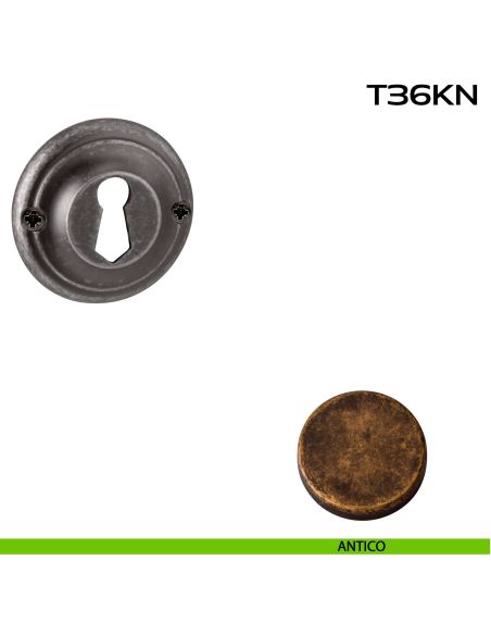 Bocchetta foro chiave tonda T36KN Reguitti antico