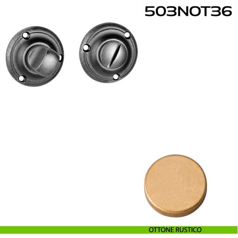 Nottolino WC tondo 503NOT36 Reguitti ottone